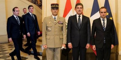 Nêçîrvan Barzanî û Wezîrê Parastinê yê Fransayê civiyan