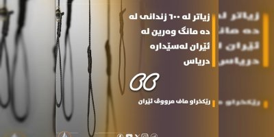 Li heyamê 10 mehên derbasbûyî de, rejîma Îranê zêdetir ji 600 kesî bidar vekirine