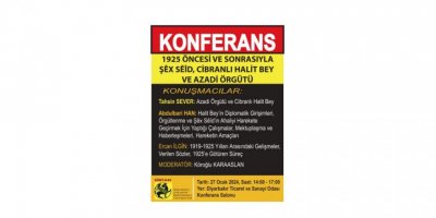 Kurd-Kav li Dîyarbekirê konferansekê li ser Şêx Seîd, Xalid Beg û rexistina Azadî pêşkêş dike