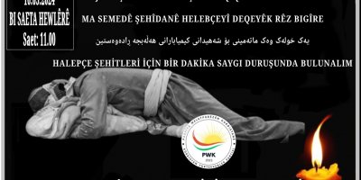PWK: Ji bo bibîranîna jenosîda Helebçeyê em deqîqeyekê rêzê bigrin
