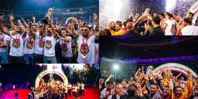 Amedsporê şampiyoniya xwe bi ahengeke mezin pîroz kir