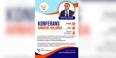 Serokê Giştî yê PWKyê Mustafa Ozçelîk Li Hollanda û Fransayê Konferansan Li Dar Dixe