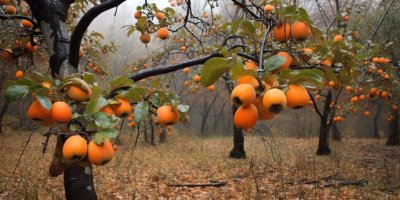 Çekdaran 165 darên meyweyan li gundekî Efrînê birîn