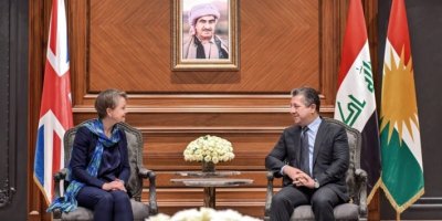 Serokê Hikûmeta Herêma Kurdistanê pêşwazî li Wezîra Navxwe ya Brîtanyayê kir