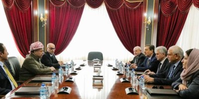 Serok Barzanî bi ENKSyê re civiya û tekezî li ser yekrêziyê kir