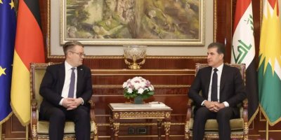 Nêçîrvan Barzanî pêşwazî li Wezîrê Alman Tobias Lindner kir