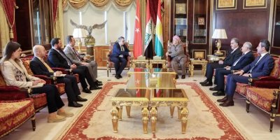 Serok Barzanî Balyozê Tirkiyê û şanda pê re qebûl kir