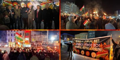 HAK-PAR, PDK-BAKUR, PSK, PWKyê Li Amedê, Bi Meşale û Alayên Kurdistanê Newroz Pîroz Kirin