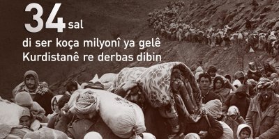 34 sal di ser koça milyonî ya gelê Kurdistanê re derbas dibin