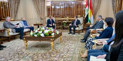 Serok Barzanî li gel şandeke Brîtanyayê civiya