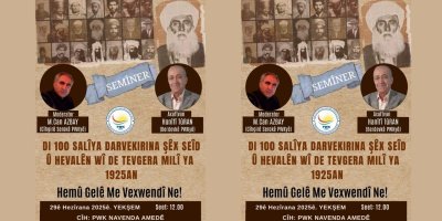 Li Amedê ji bo bîranîna 100 salîya darvekirina Şêx Seîd û hevalên wî semîner