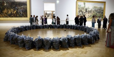 Ahmet Guneştekîn li Romayê pêşangehek vekir