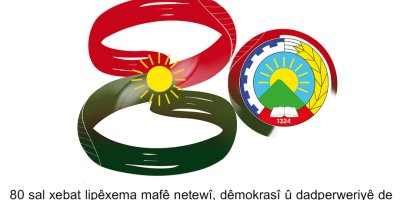 Daxuyanî bi hilkefta 80emîn salvegera avakirina Hizba Dêmokrat a Kurdistana Îranê