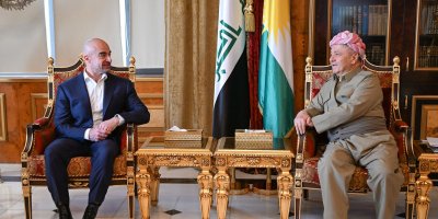 Serok Barzanî û Bafil Talabanî pêkanîna kabîneya nû ya hikûmeta Herêmê gotûbêj dikin