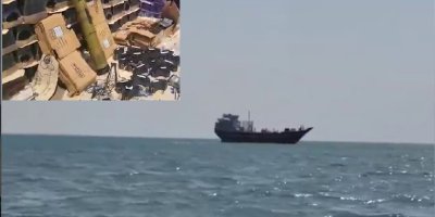 Gemiyek cebilxaneya rêjîma Îranê li geviya Babulmendeb de hate zewtkirin