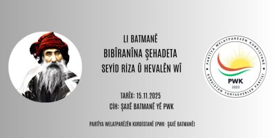 PWK: Li Batmanê Bibîranîna Salvegera Şehîdbûna Seyid Riza û Hevalên Wî