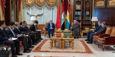 Serok Barzanî bi şandeyeke Partiya Komunîst a Çînê re civiya