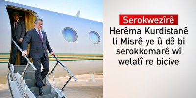 Serokê Hikûmeta Herêma Kurdistanê bi serdaneka fermî gihîşt Misrê