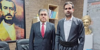 Dîdara Sekretêre Giştî ê Yêkitiya Ciwanên Dêmokrat a Rojhilatê Kurdistanê, digel Serokê Giştî ê Partiya Welatparêzên Kurdistanê