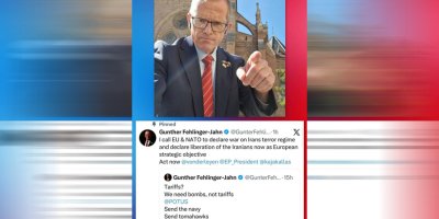 Gonter Fehlînger daxwaz ji NATO û Yekîtiya Ewropayê kir ku digel rêjîma Îranê şer bikin