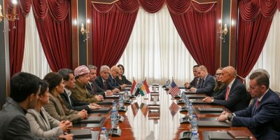 Li Hewlêrê civîna dîrokî: Serok Barzanî, Tom Barrack, Mezlûm Ebdî û ENKS civiyan