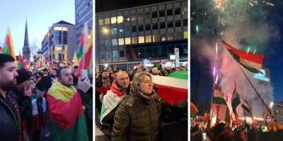 Li Dortmund jibo Rojava pêşandan û meşa bi hêrs û ji alî gelê Kurd helwestek eşkere ya li dijî komkujiyê