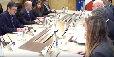 Serok Barzanî bi Wezîrê Berevaniyê yê Îtalyayê re civiya