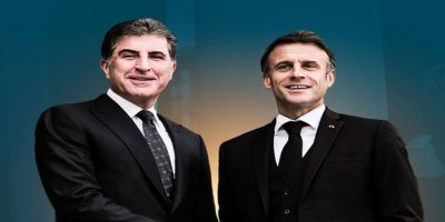 Macron spasiya Nêçîrvan Barzanî kir: Hewlên wî yên navbeynkariyê girîng in