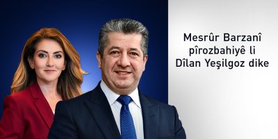 Serokwezîr Mesrûr Barzanî pîrozbahî li Dîlan Yeşilgoz kir