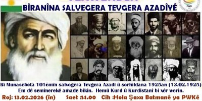 Li Batmanê Semînera 101emîn Salvegera Tevgera Azadî û Şêx Seîd