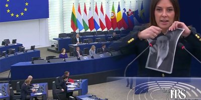 Nûnera Parlemana Ewropayê wêneya Xamineyî dirand