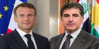 Nêçîrvan Barzanî û Macron rewşa deverê nîqaş kir