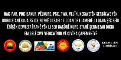 GÜNEY KÜRDİSTAN’A SALDIRILARI NNEDENİYLE, İRAN DEVLETİ’Nİ KINAMAK AMACIYLA BASIN TOPLANTISI