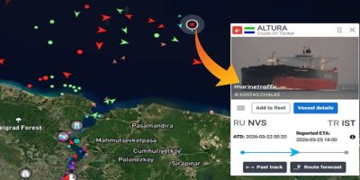 Dron li tankera Tirkiyeyê ket