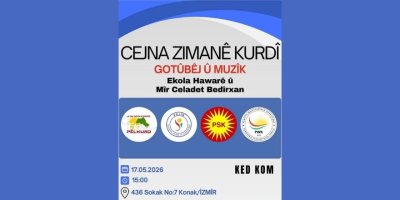 Li Îzmîrê Cejna Zimanê Kurdî bi muzîk û gotûbêjan tê pîrozkirin