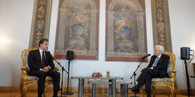 Nêçîrvan Barzanî û Serokkomarê Îtalyayê li Romayê civiyan