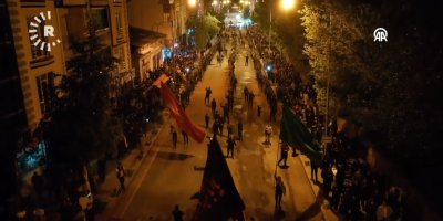 Li Qersê bi hezaran kes ji bo Kerbelayê meşiyan