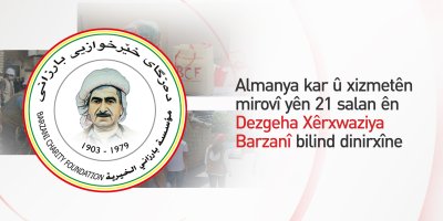 Parlamena Almanyayê xelata mirovî pêşkêşî Dezgeha Xêrxwaziya Barzanî kir
