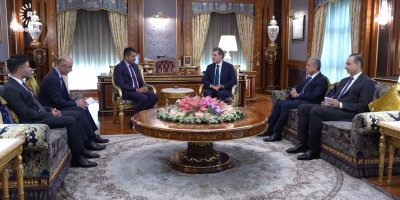 Nêçîrvan Barzanî û Parlamenterê Almanyayê Serdar Yuksel civiyan