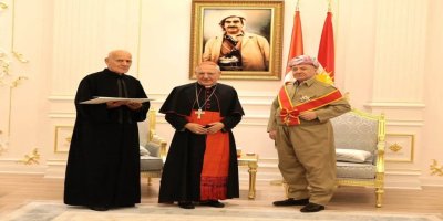 Serok Barzanî Nîşana Rêzê ya Asta Bilind a Papayê Vatîkanê wergirt