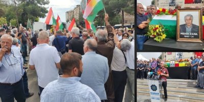PWK bi awayekî girseyî beşdarî merasîma cenazeye welatperwerê kurd Mehdî Zana bû
