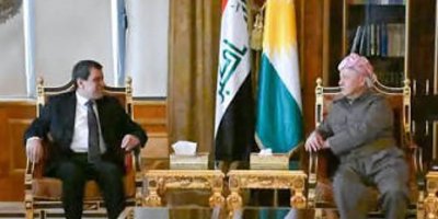 Serok Mesûd Barzanî li Pîrmamê Mazlum Abdi qebûl kir