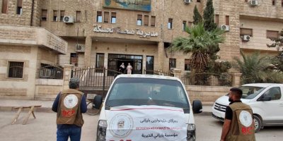 Dezgeha Xêrxwazî ya Barzanî 90 karton derman pêşkêşî Tenduristiya Hesekê kir