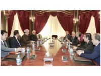 Serok Mesûd Barzanî digel şanda ENKS civiya