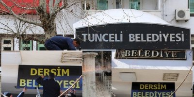 BELEDÎYEYA DÊRDIMÎ RA HERINDA ‘TUNCELİ’ DE QERARÊ ‘DÊRSIMÎ