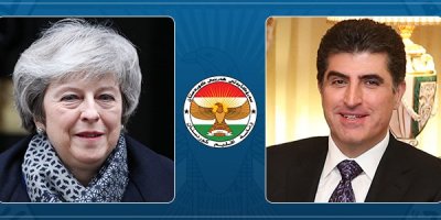 Serokwezîra Brîtanyayê pîrozbahî li Nêçîrvan Barzanî kir