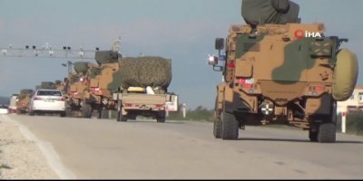 Konvoya eskerî ya Tirkîya resa sînorê Girêspî û Kobanê